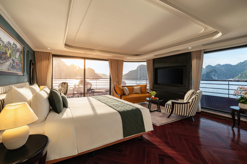 Ha Long Bay: Luxury Overnight Cruise 2D1N or 3D2N Ha Long Bay 3D2N & Shared Car Transfer