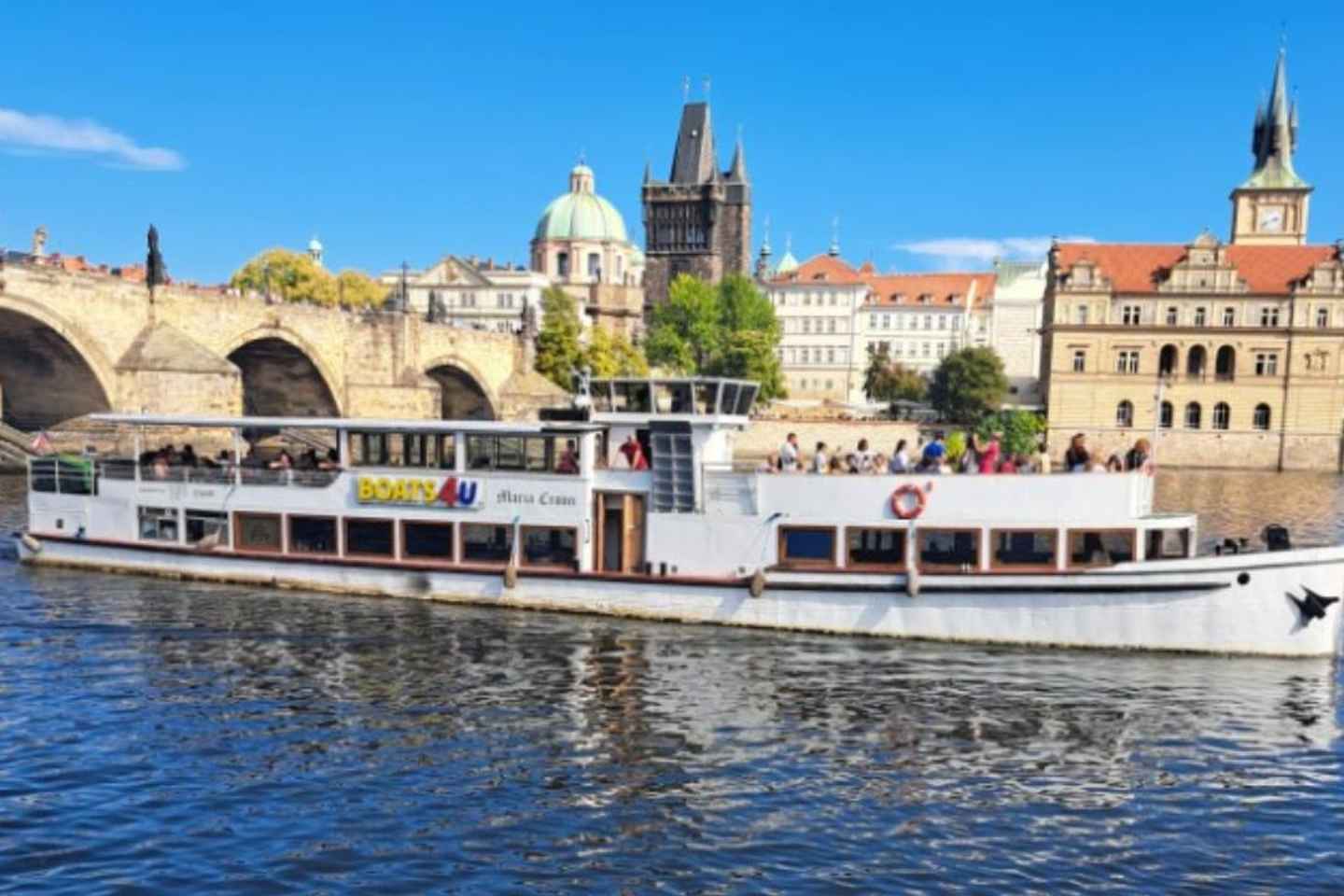 Praga: Crociera di 1 ora con Audioguida