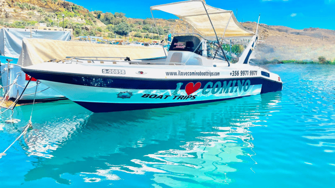 De Malta/Gozo: Passeio de barco particular em Comino e Crystal Lagoon
