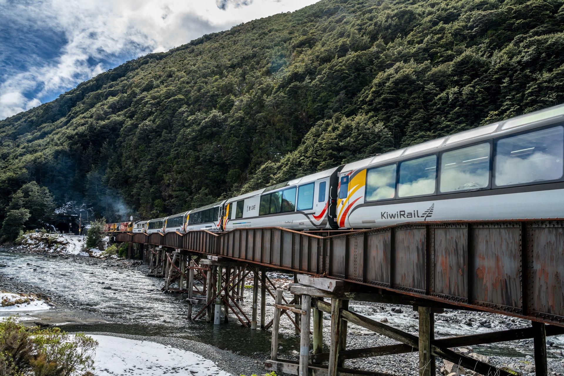 Arthur's Pass Tour von Christchurch über CHC-GRZ TranzAlpine