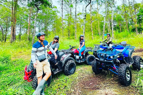 Bali: Mt Batur Black Lava ATV Quad Bike Adventure Tandem Quad Ride with Round Transfer