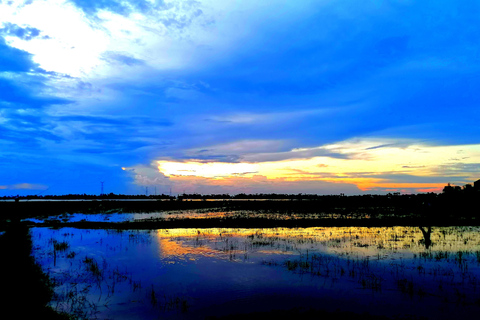 Siem Reap: pesca nelle risaie, nei villaggi di Siem Reap