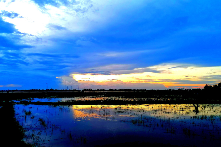 Siem Reap: Pesca nos campos de arroz, nas aldeias de Siem Reap