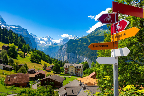 Visite guidée privée d&#039;une demi-journée à Interlaken en voiture avec un guide local