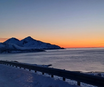 Grøtfjord, Tromsø. Unique Artic scenic route.