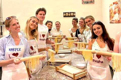 Florence: Pasta Making Class with Wine, Limoncello, and Cake