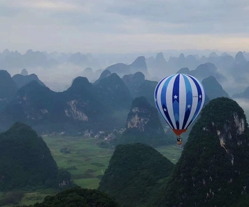 Tour en montgolfière à Yangshuo au lever ou au coucher du soleil