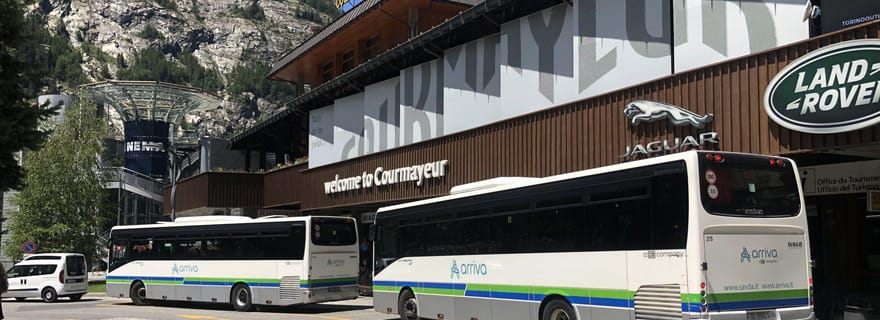 Chamonix : Transfert en bus vers/depuis Courmayeur