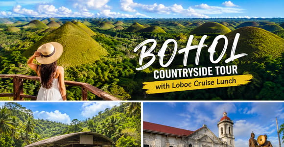 Bohol Countryside Day Tour with Lunch at Loboc River From Cebu