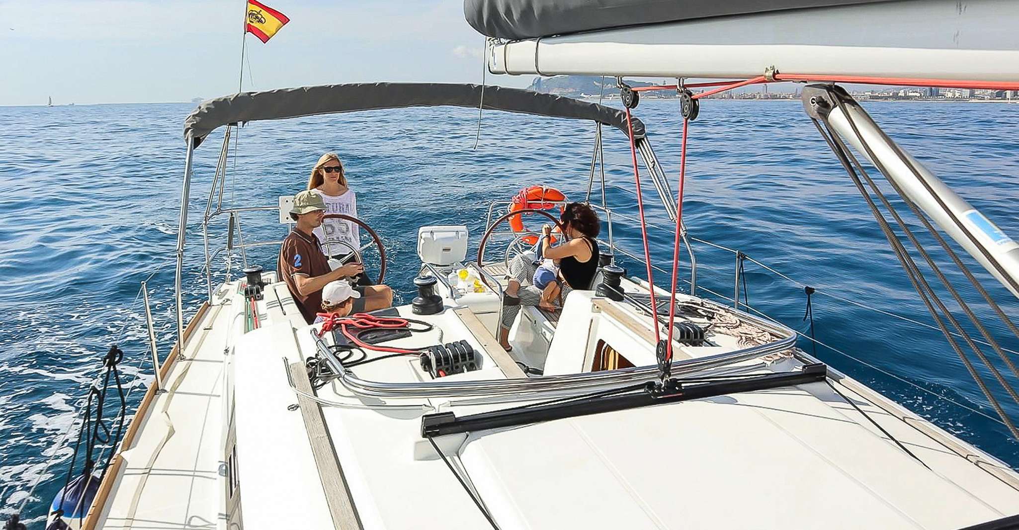 Barcelona: Coastline Boat Trip with Snacks and Cava photo 5