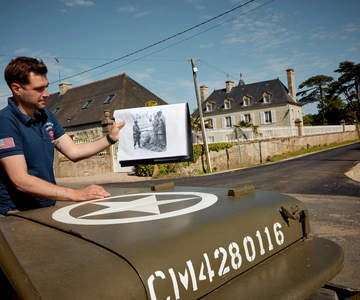 WW2 Jeep Tour Utah Beach - Sainte Mere Eglise 2h