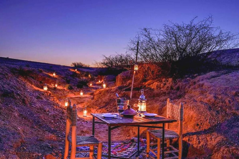 From Marrakech : Agafay Desert Sunset Dinner with Camel Ride