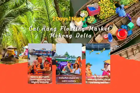 HCM: 2-Day Mekong Floating Market with Cooking & Bike Ride