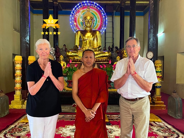 Siem Reap: Monk Blessing Ceremony and Meditation Class