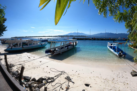 Gili Trawangan : excursion à vélo avec plongée en apnée et point de vueGili Trawangan : circuit à vélo avec plongée avec tuba et point de vue