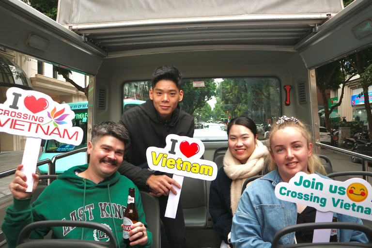 Hanoi: Tour della birra in mini pullman speciale