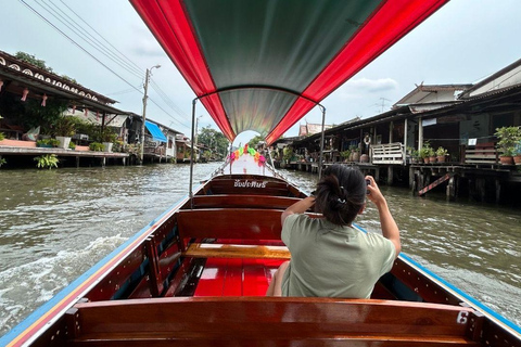 2 timmars privat tur i Bangkok Canal båttur med Long-Tail Boat