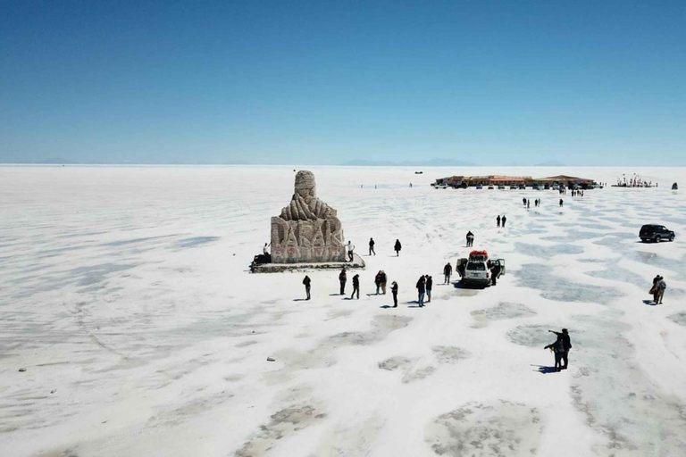 Vanuit Uyuni: 1-daagse fietstour naar Salar de Uyuni + lunch