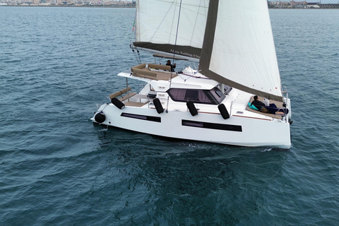 Cagliari: Catamaran Tour, Swimming, Snorkeling, & Prosecco Cagliari: Sailing Tour with Snorkeling and a Prosecco Toast