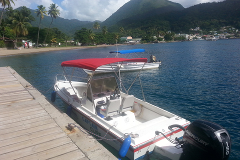 Soufriere/Westküste: Privates Boot, Schwimmen, Schnorcheln und Strand31&#039; Boot - Real Nauti