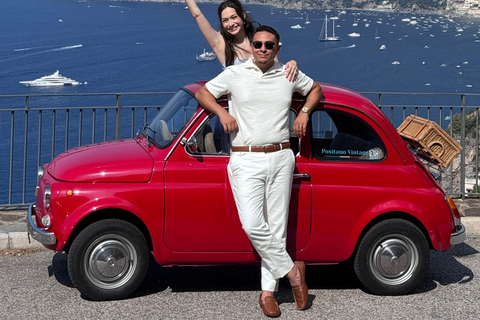 جولة تصوير سيارات مع سيارة كلاسيكية أيقونية في ساحل أمالفي