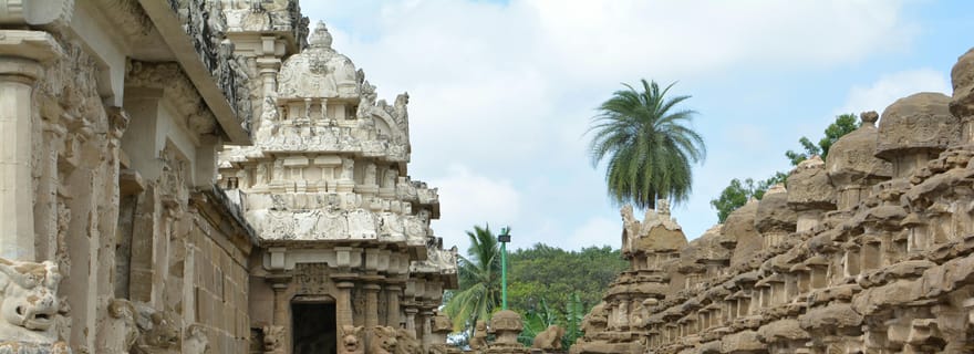 Excursion privée d'une journée à Mahabalipuram et Kanchipuram en voiture avec guide