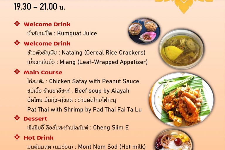 Bangkok : visite en bus à impériale avec repas Michelin et 20 sites emblématiquesMenu halal (déjeuner, dîner, soirée)