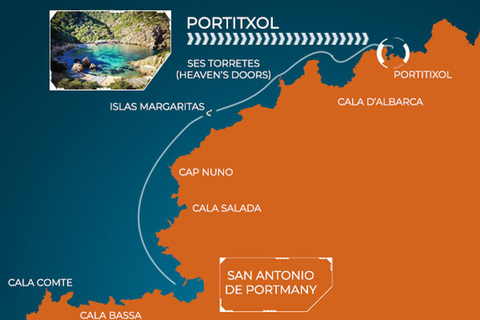 Ibiza: Jet Ski Tour to Portitxol from San Antonio No license