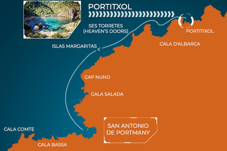 Ibiza: Jet Ski Tour to Portitxol from San Antonio No license