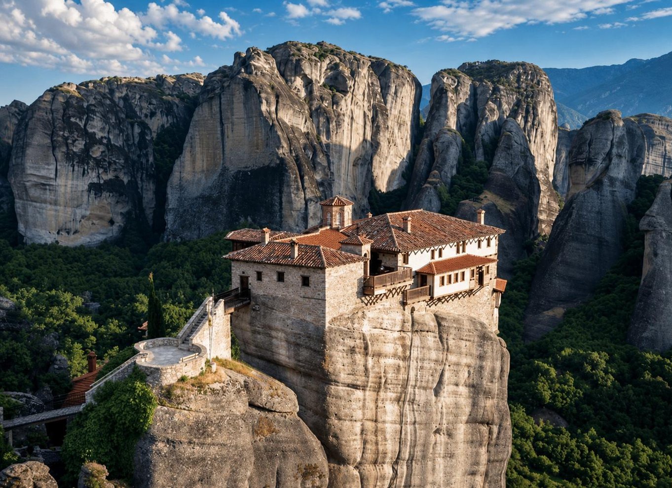 Athen: Dagsudflugt til Meteora-klostrene med huler og frokost