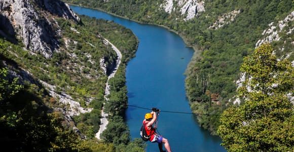 Omiš: 3-stündige Cetina Canyon Zipline Erfahrung Omiš: 3-stündige Cetina Canyon Zipline Erfahrung