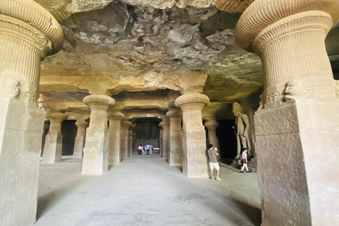 Mumbai: Halbtagestour zu den Elephanta-Höhlen mit Guide und Fährenfahrt