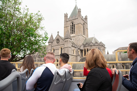 Dublin: Big Bus Hop-On, Hop-Off Tour with Live Guide48-Hr Hop on/off &amp; Walking Tour, Coastal Tour &amp; Night Tour