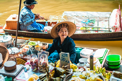 Bangkok: Privat flytande marknad Privat flytande marknad &amp; järnvägsmarknad (Amphawa)