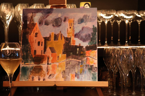 Bruges: Paint and Sip with Champagne and Chocolate