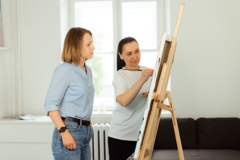 Vilnius: schilderles met de kunstenaar in het kunstatelier