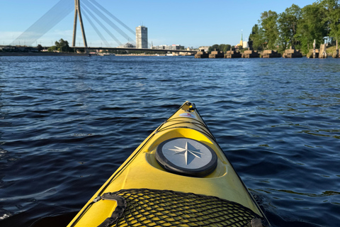 Riga: Kayaking Tour and Relaxing Floating Sauna Experience