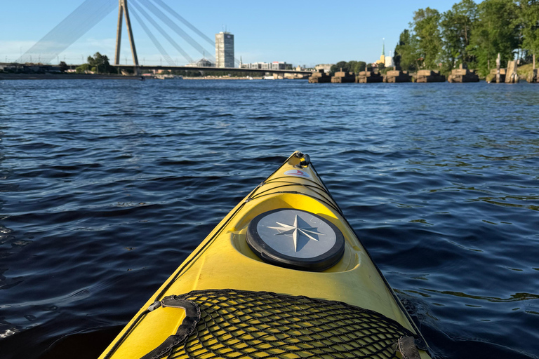 Riga: Kayaking Tour and Relaxing Floating Sauna Experience