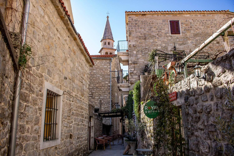 From Tirana, Durrës, or Shkodër: Montenegro Coast Day Trip Tirana: Montenegro Day Tour, Budva & S.Stefan