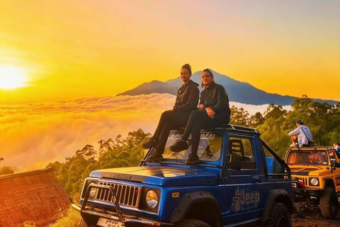 Mount Batur Sunrise Jeep Color Option & HotSpring Relaxation Entrance Ticket Hot Spring Only ( Meeting Point )