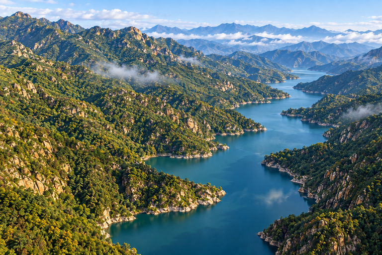 Beijing: Qinglong Gorge Ticket, Boat & BungeeJumping Options Private Car: Ticket + Speedboat