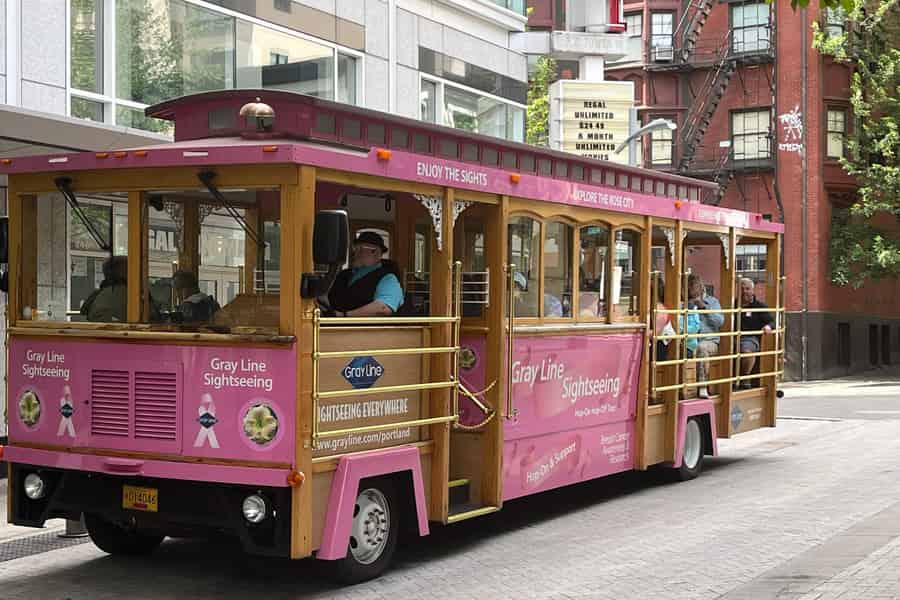 Gray Line Pink Trolley: 2-tägiges Hop-On/Hop-Off-Tour-Ticket. Foto: GetYourGuide Gray Line Pink Trolley: 2-tägiges Hop-On/Hop-Off-Tour-Ticket. Foto: GetYourGuide