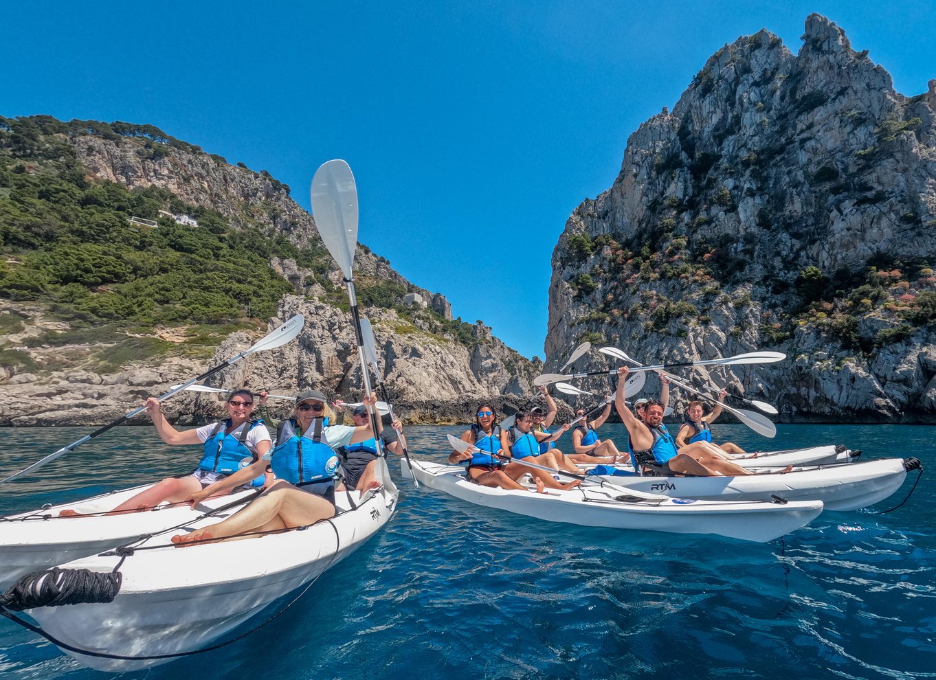 Capri: Kajaktur til grotter og strande med GoPro-billeder