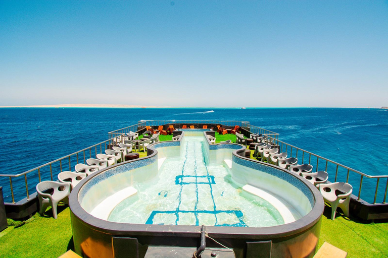 Hurghada: Luxury Catamaran Semi Submarine & Island & Sunset Luxury Catamaran Island With Private Transfer
