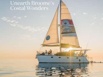 Crociera al tramonto in catamarano a Broome
