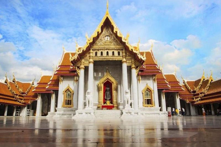 Bangkok: 2 Temple Tour (Golden Buddha + Marble Temple) Bangkok: 2 Temple Tour + Gems Gallery