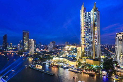 Bangkok : Dîner-croisière de luxe en blanc avec spectacle