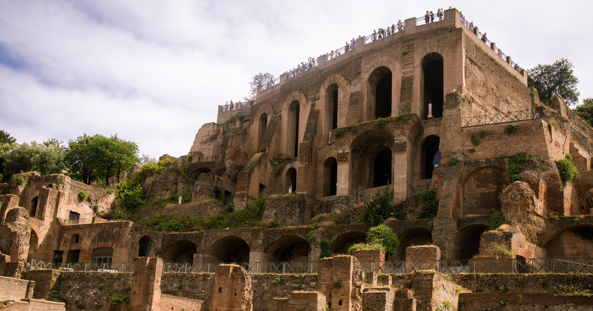 Domus Tiberiana Palatinerh Jen Og Forum Romanum Guidet Tur