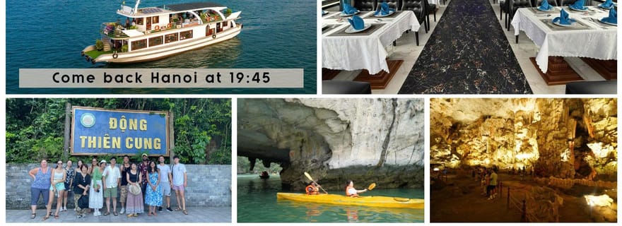Au départ de Hanoï : croisière à Halong avec déjeuner et retour à Hanoï tôt le matin.