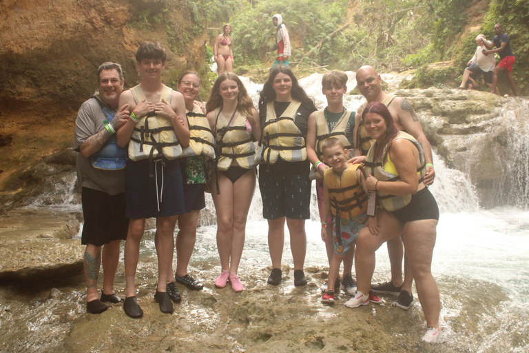 Ocho Rios: Blue Hole & River Tubing Tour with Pickup From Montego Bay Hotels & Port